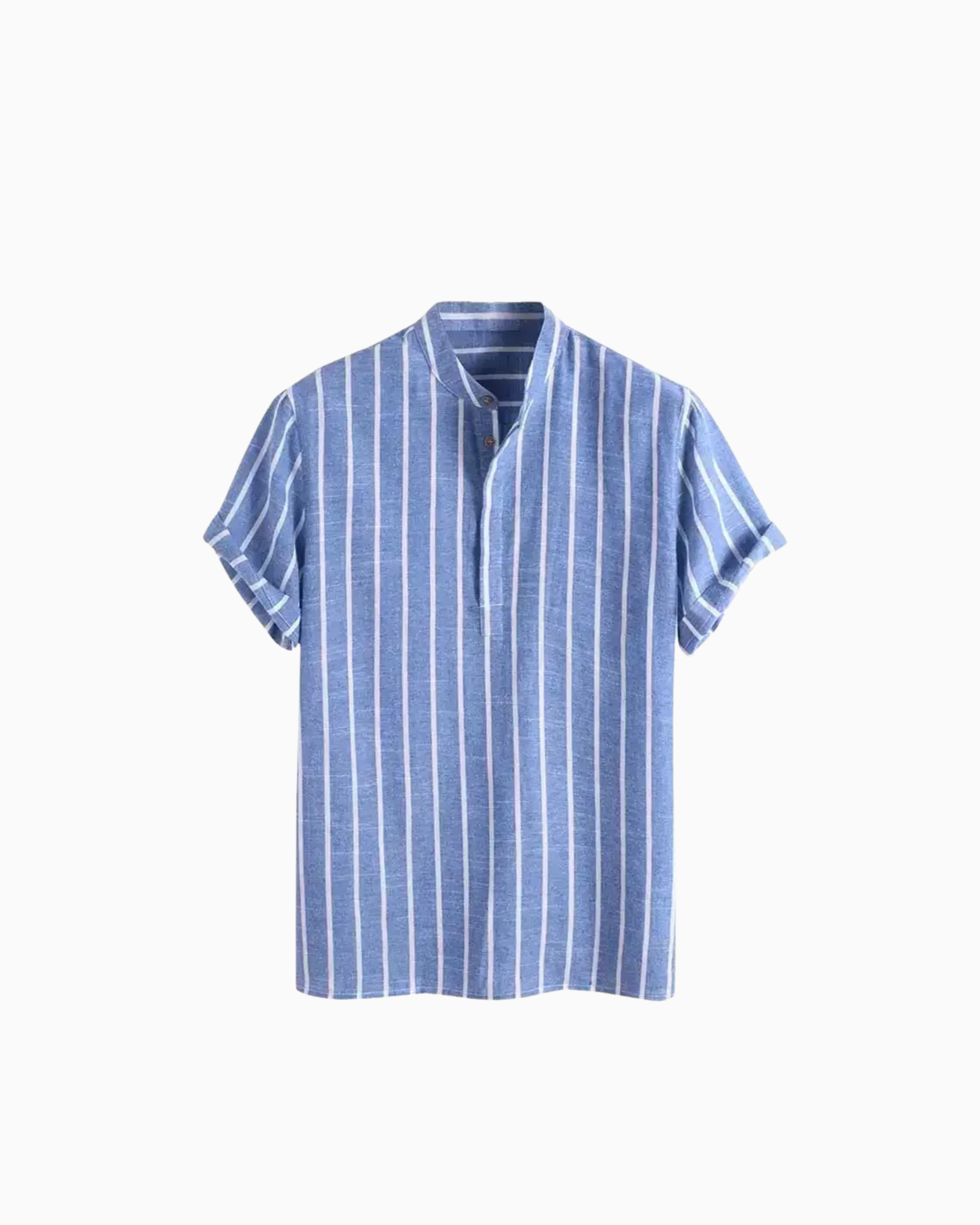 OLD MONEY™ Blue Casual Stripe Shirt